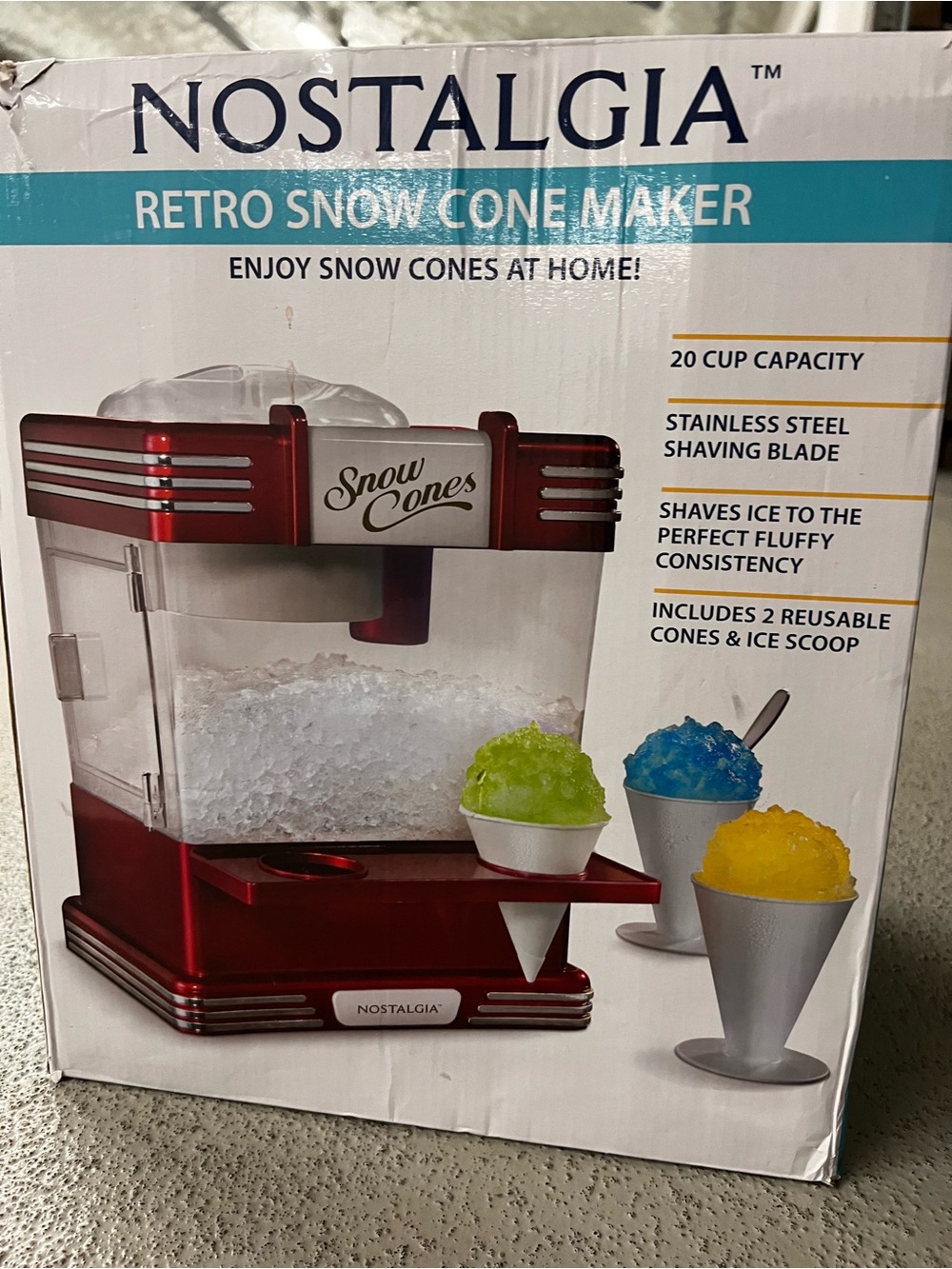 Nostalgia Retro Snow Cone Maker - Picture 6 of 6